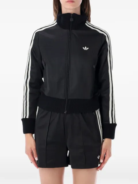 adidas logo-embroidered stripe-detail jacket