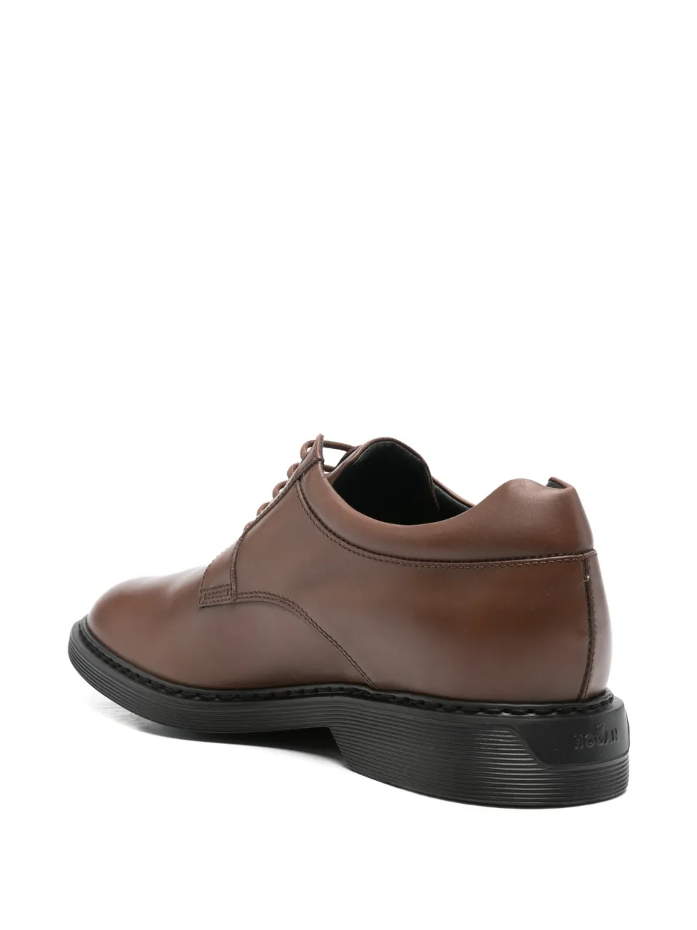 Hogan logo-embossed leather derby shoes Bruin