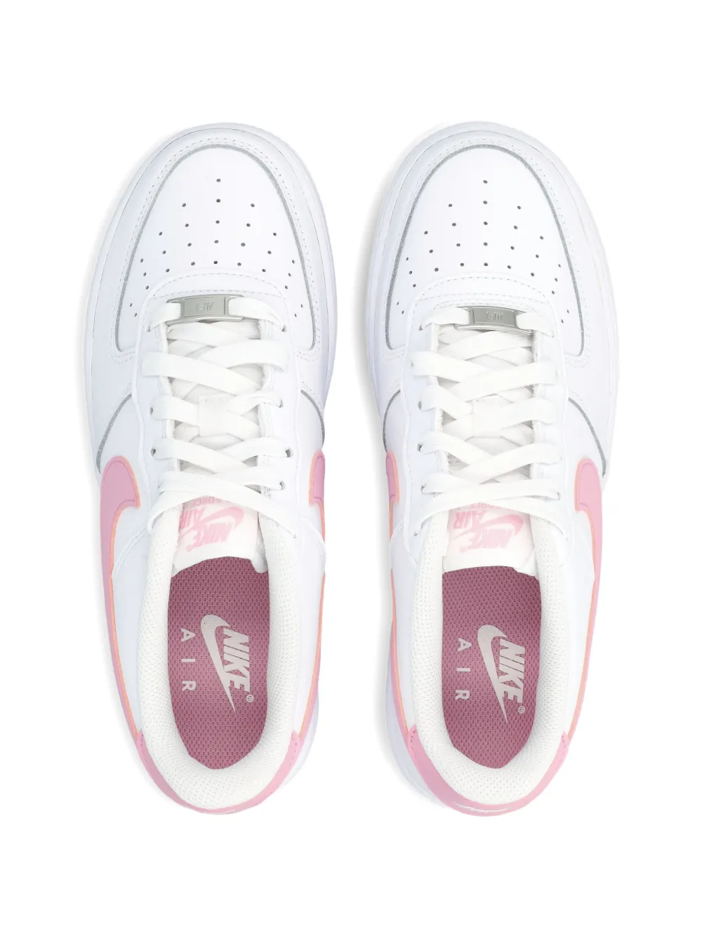 Nike Kids Air Force 1 low-top sneakers Wit