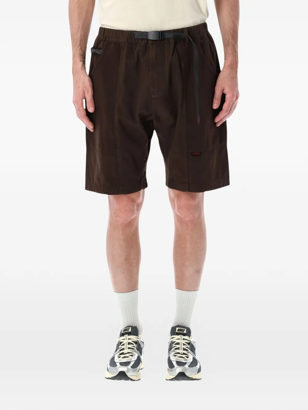 Gramicci belted shorts - Brown
