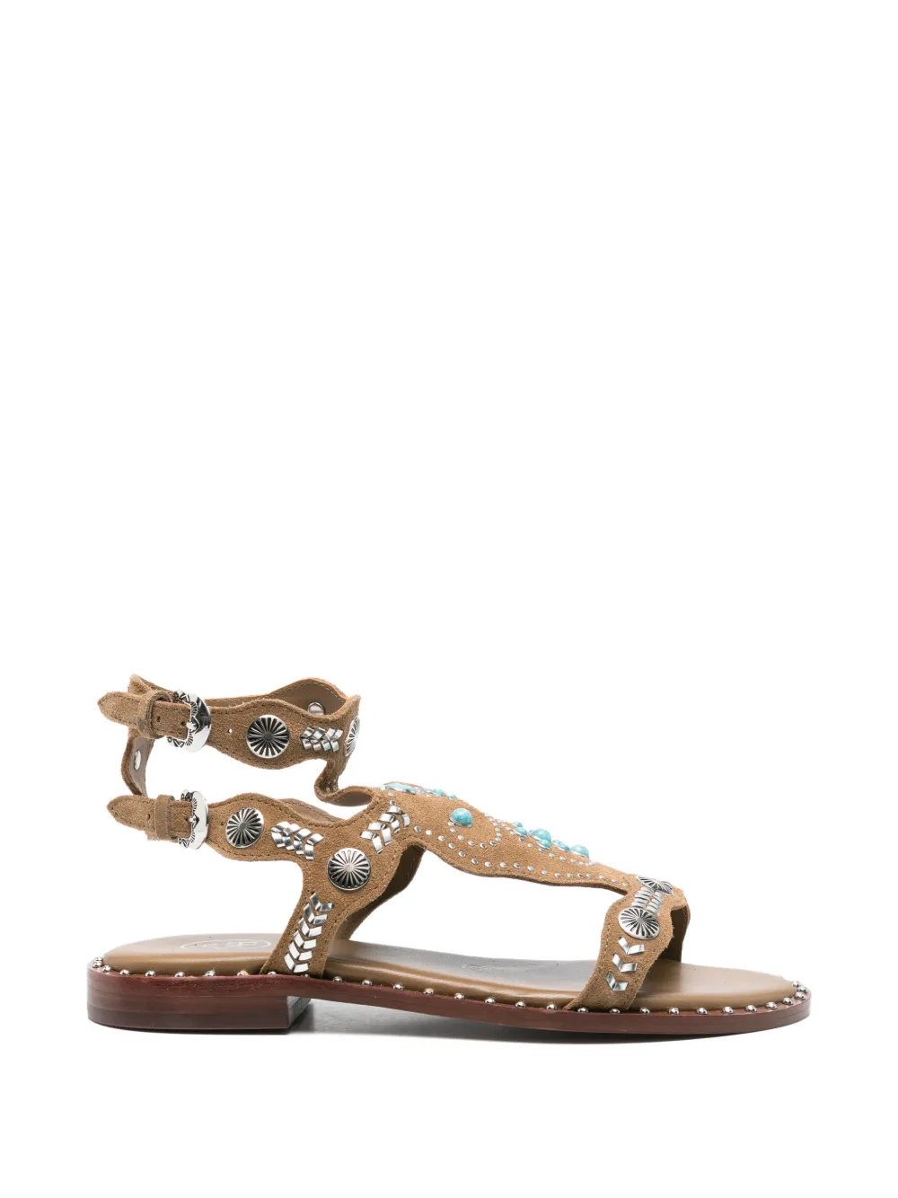 Ash buckle-fastening sandals - Marrone