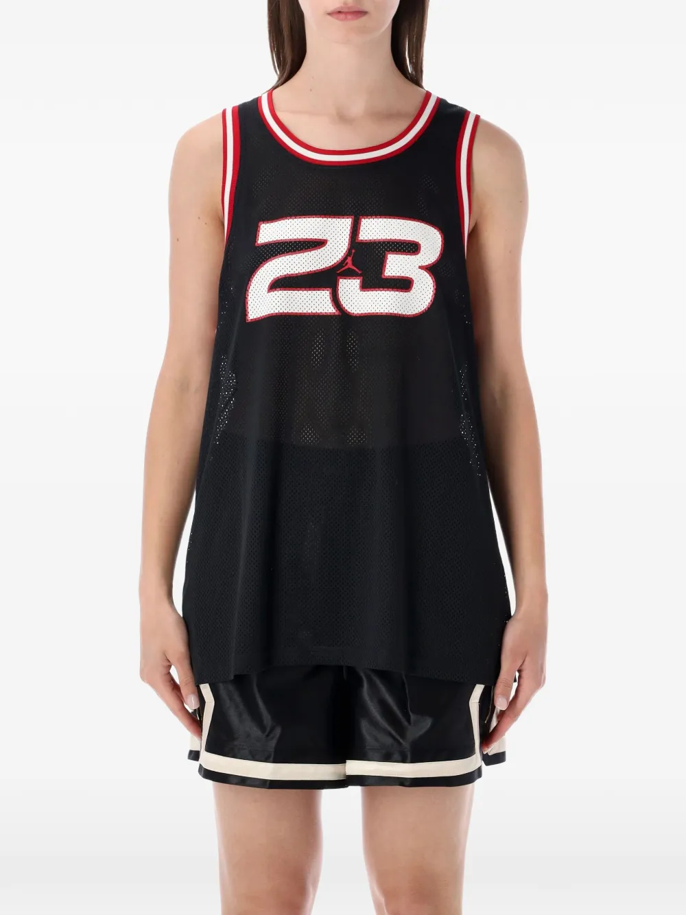 Jordan mesh-knit jersey - Nero
