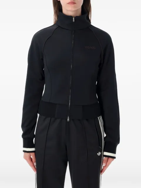 adidas logo-print zip-up jacket