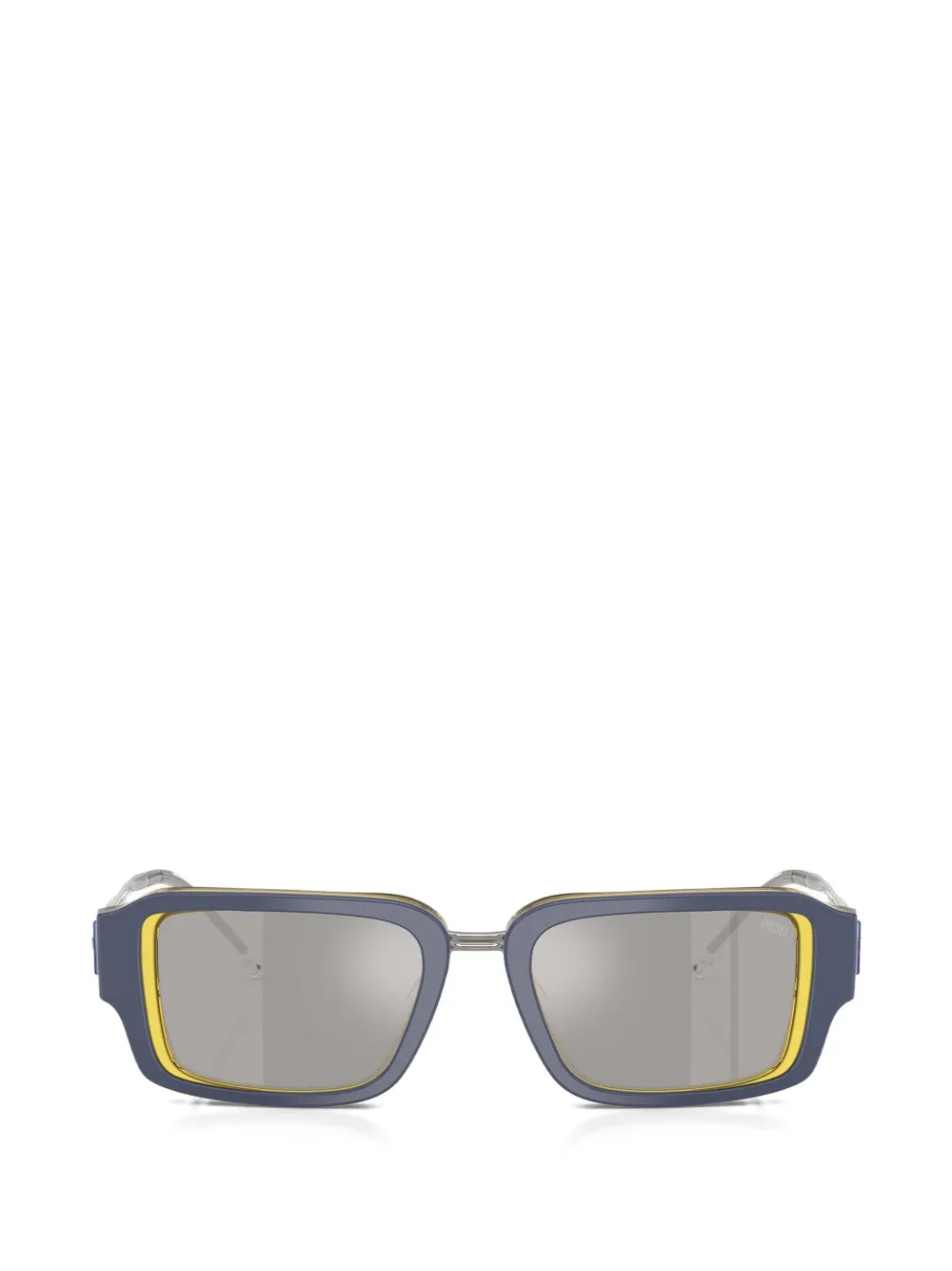 Diesel rectangle-frame sunglasses - Blu