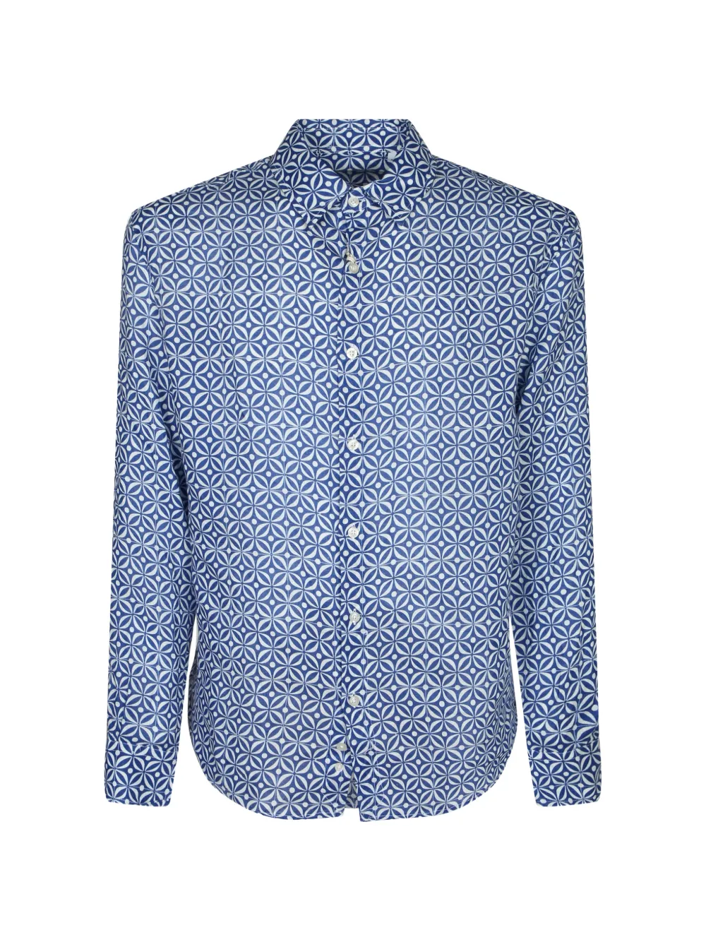 PENINSULA SWIMWEAR Asinara geometric-print shirt - Blu