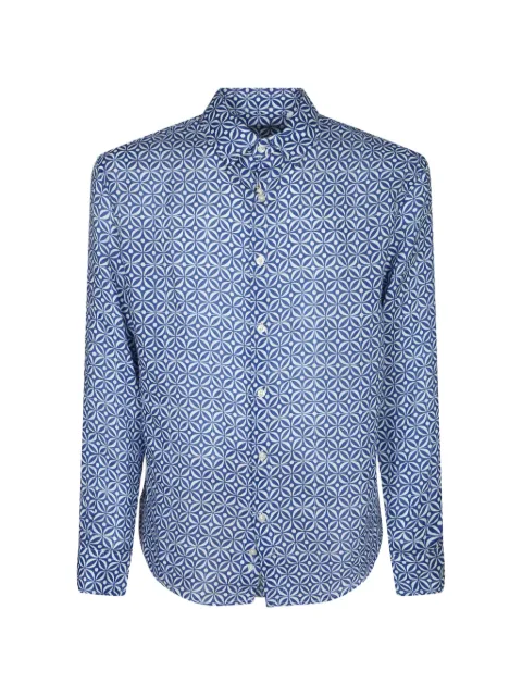PENINSULA SWIMWEAR Asinara geometric-print shirt
