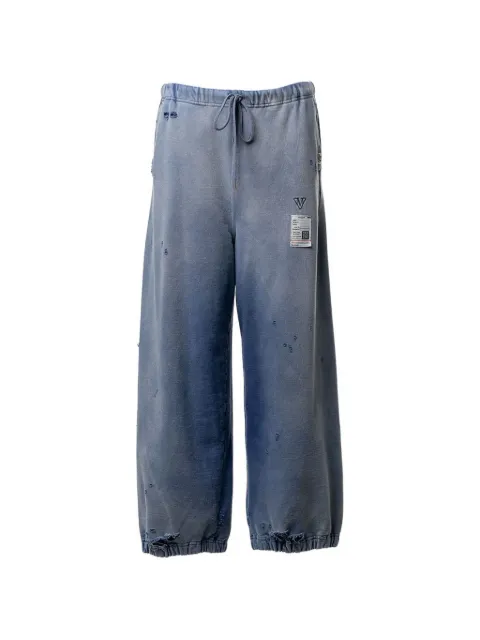 Maison MIHARA YASUHIRO pants con efecto desgastado
