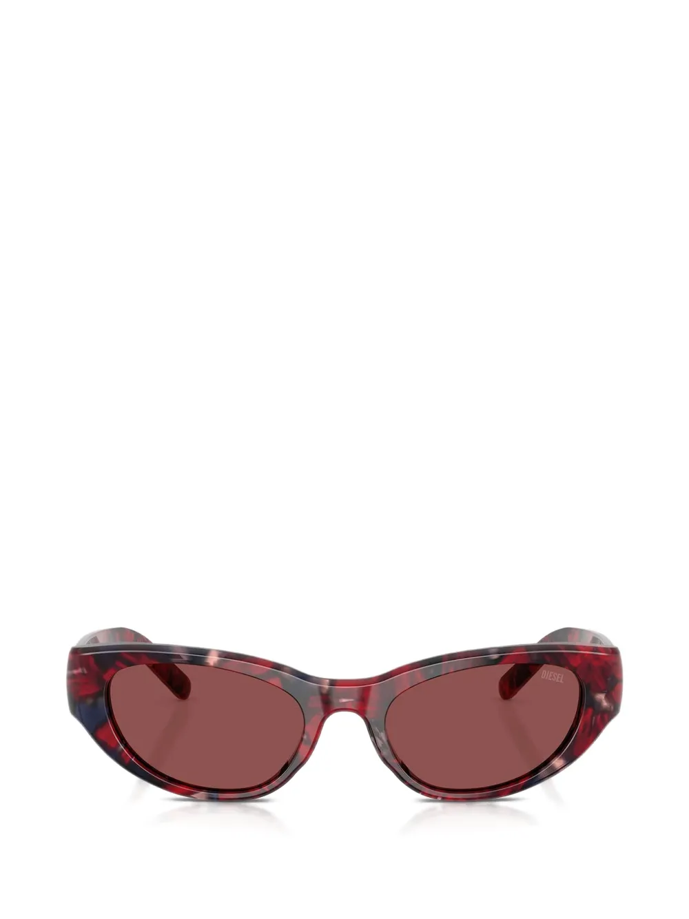 Diesel cat-eye frame sunglasses - Rot