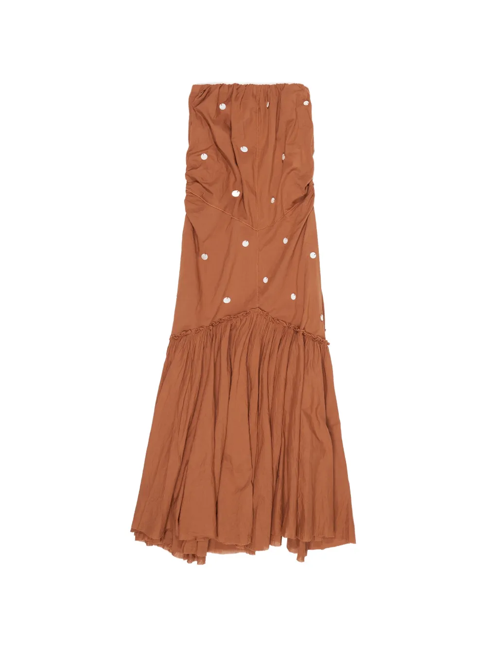 Bimba y Lola sequin-embellished ruffled dress - Marrone