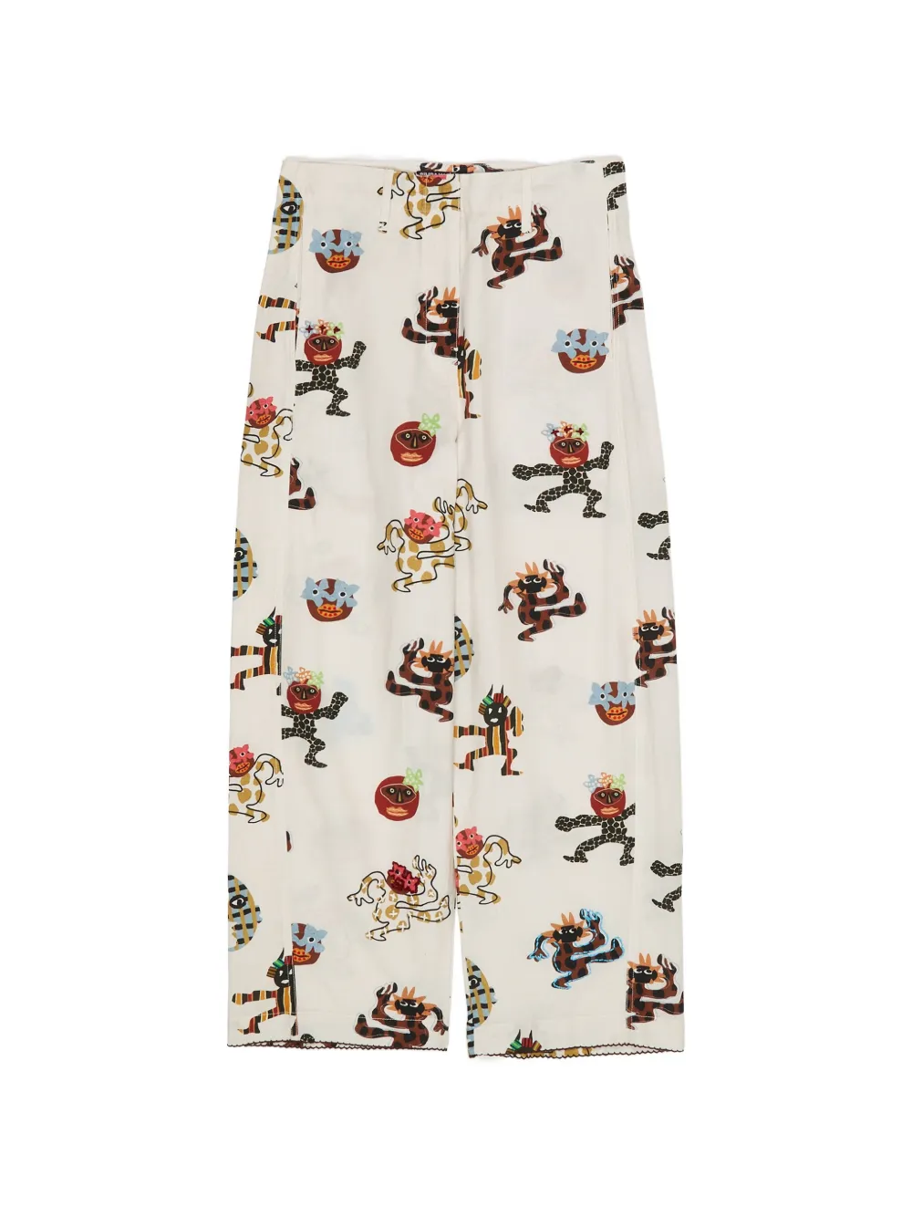 Bimba y Lola Samba cotton trousers - Bianco