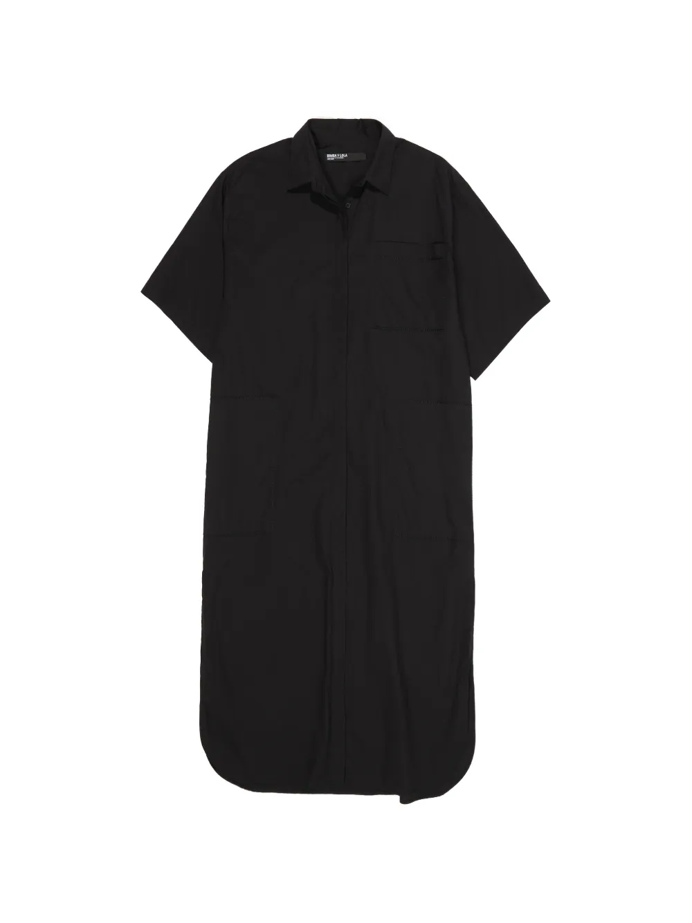 Bimba y Lola embroidered-back shirt dress - Nero
