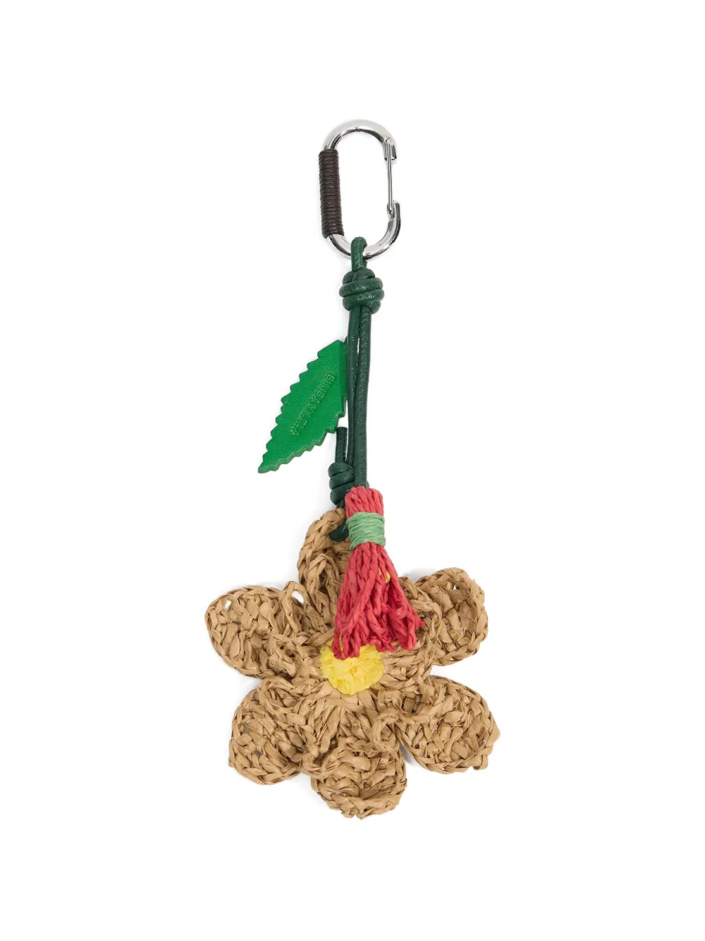 Bimba y Lola flower-pendant woven keyring - Toni neutri