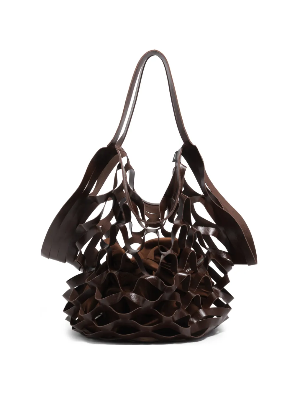 Bimba y Lola Cala leather shoulder bag - Marrone