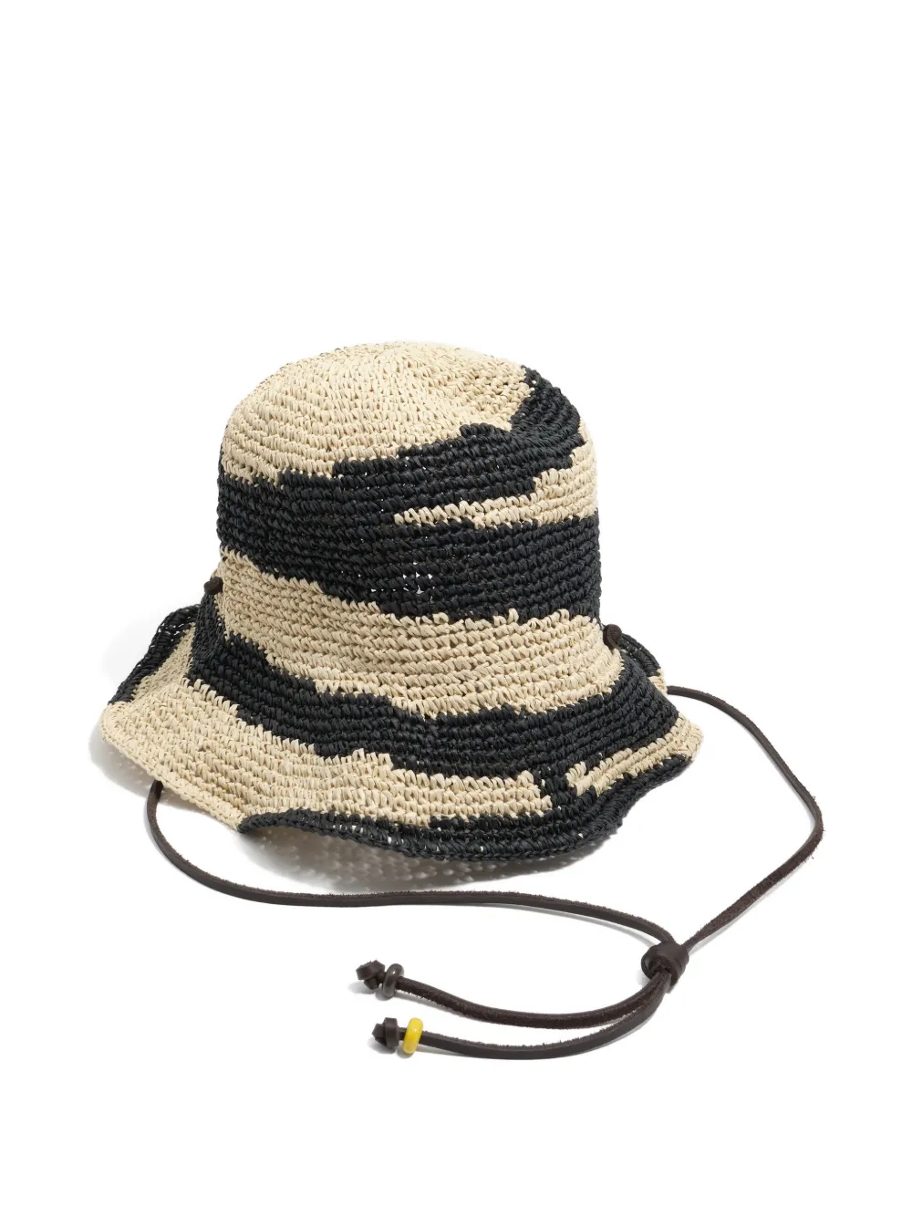 Bimba Y Lola Zebra-pattern Bucket Hat In Neutral