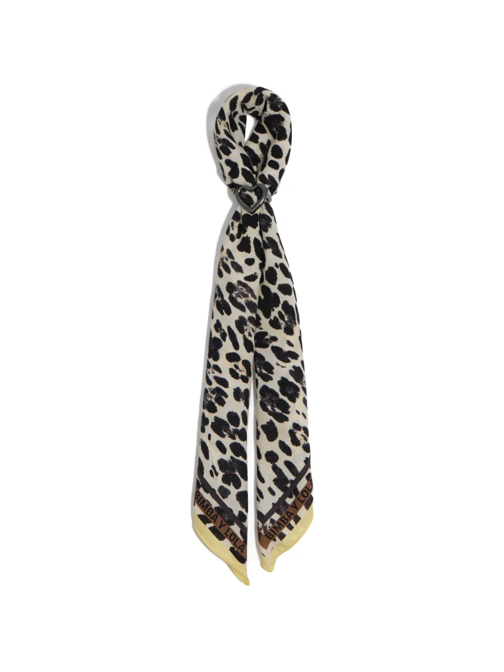 BIMBA Y LOLA Taschenanhänger mit Leopardenprint - Schwarz