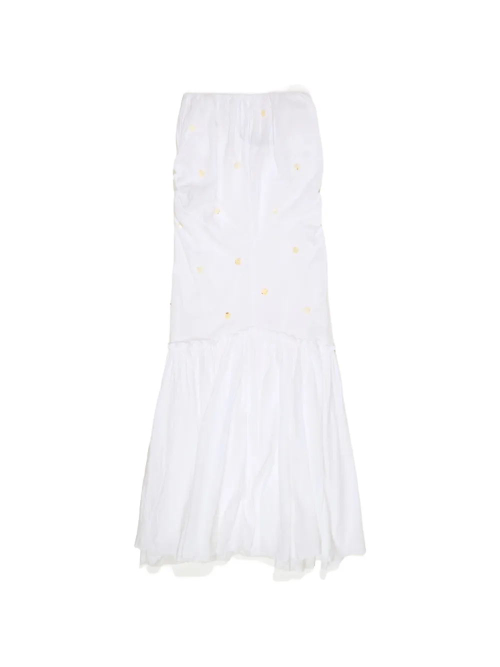 Bimba y Lola sequin-embellished ruffled dress - Bianco