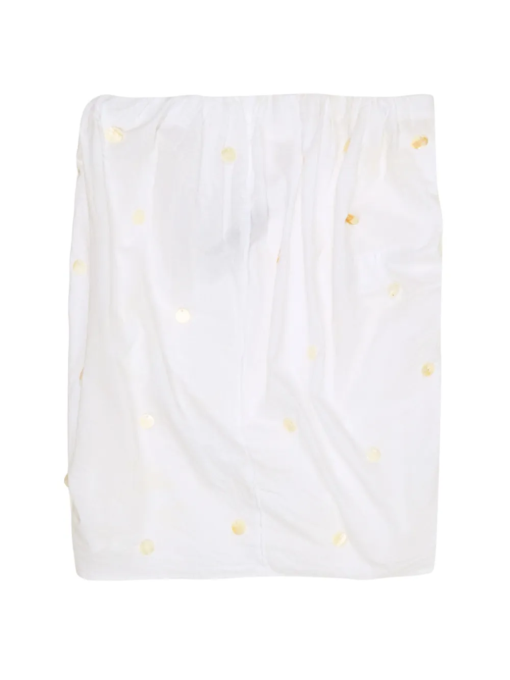 Bimba y Lola ruched strapless top - Bianco