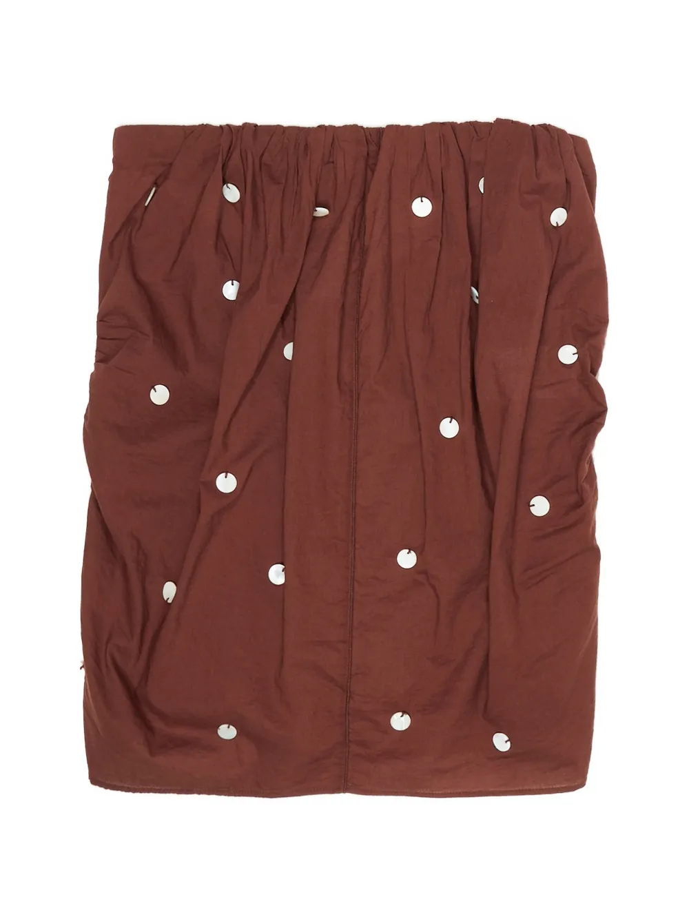 Bimba y Lola sequin-embellished gathered top - Marrone