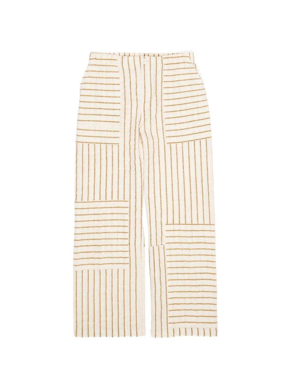 Bimba y Lola patchwork striped trousers - Toni neutri