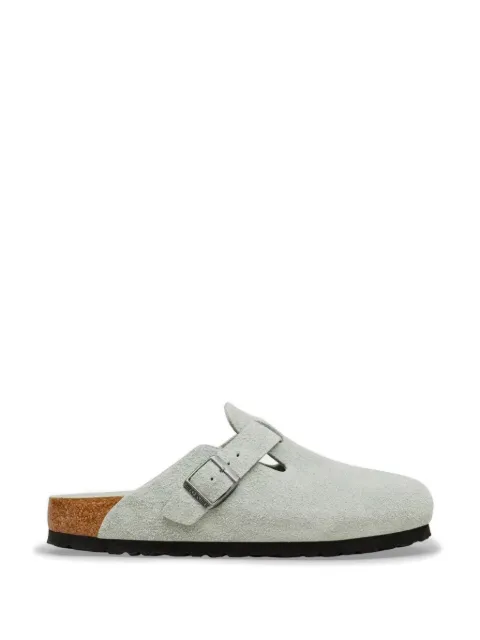 Birkenstock Boston buckle-fastening suede mules