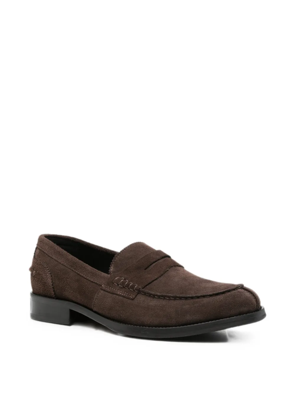 VELA SHOP Suède loafers Bruin