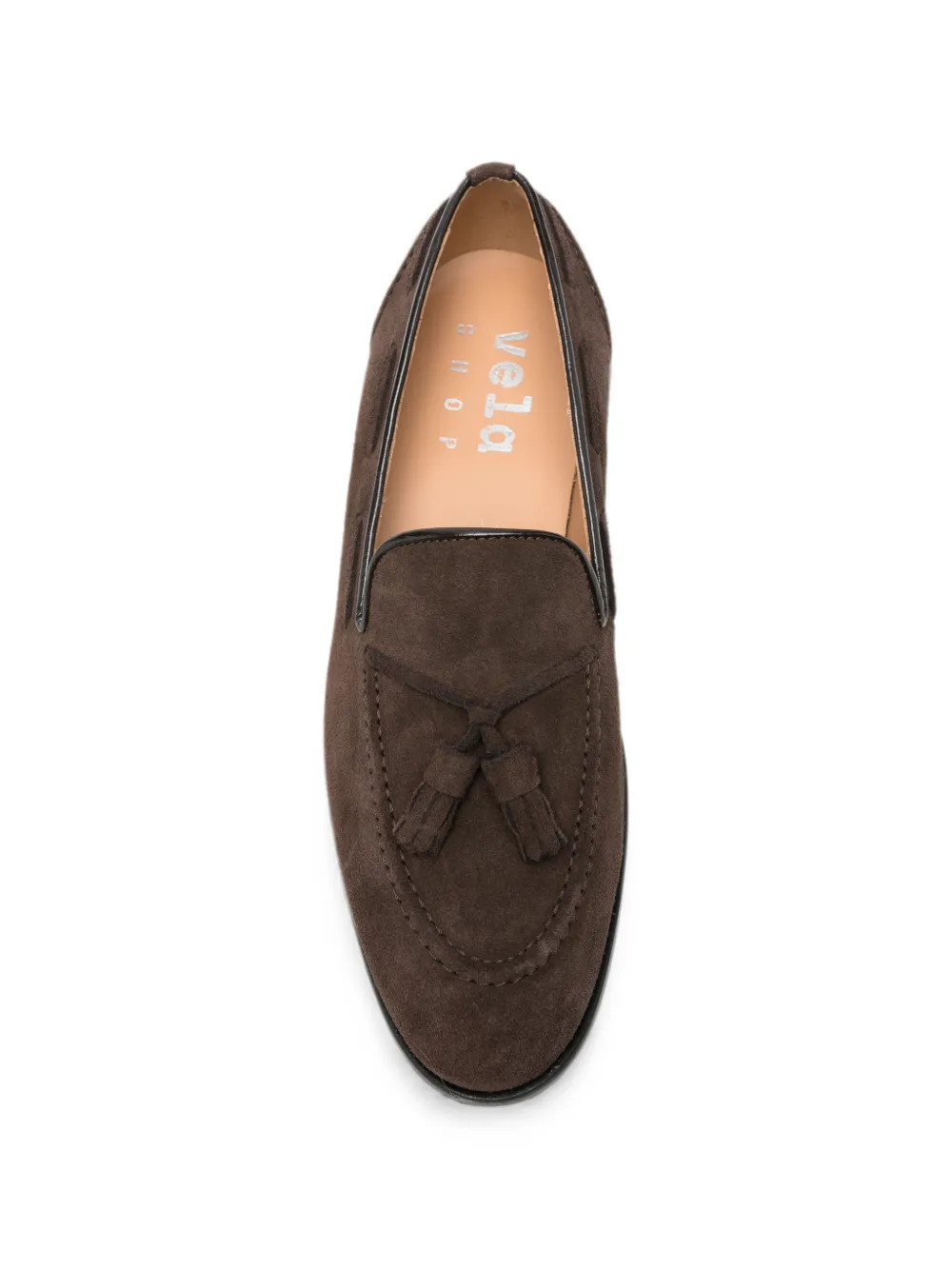 VELA SHOP Loafers met kwastjes Bruin