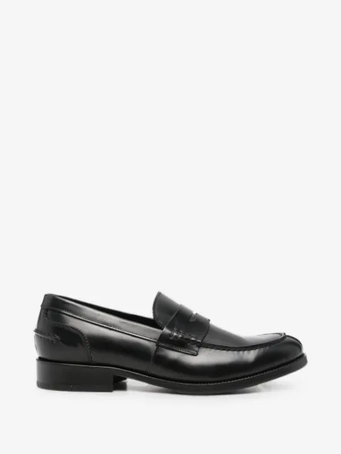 VELA SHOP leather penny-slot loafers