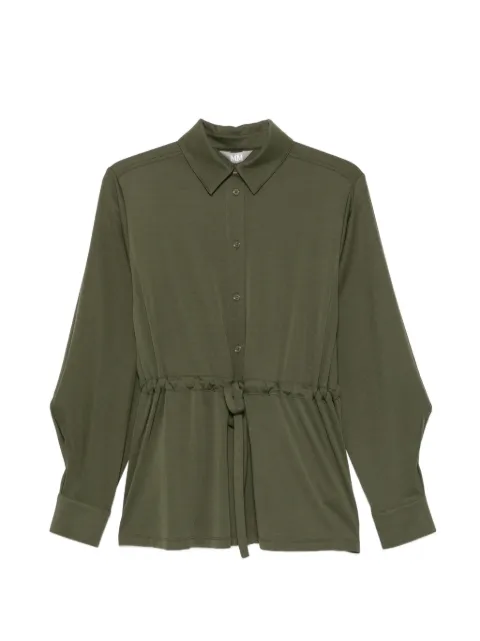 Max Mara Leisure camisa con botones y cordones en la pretina