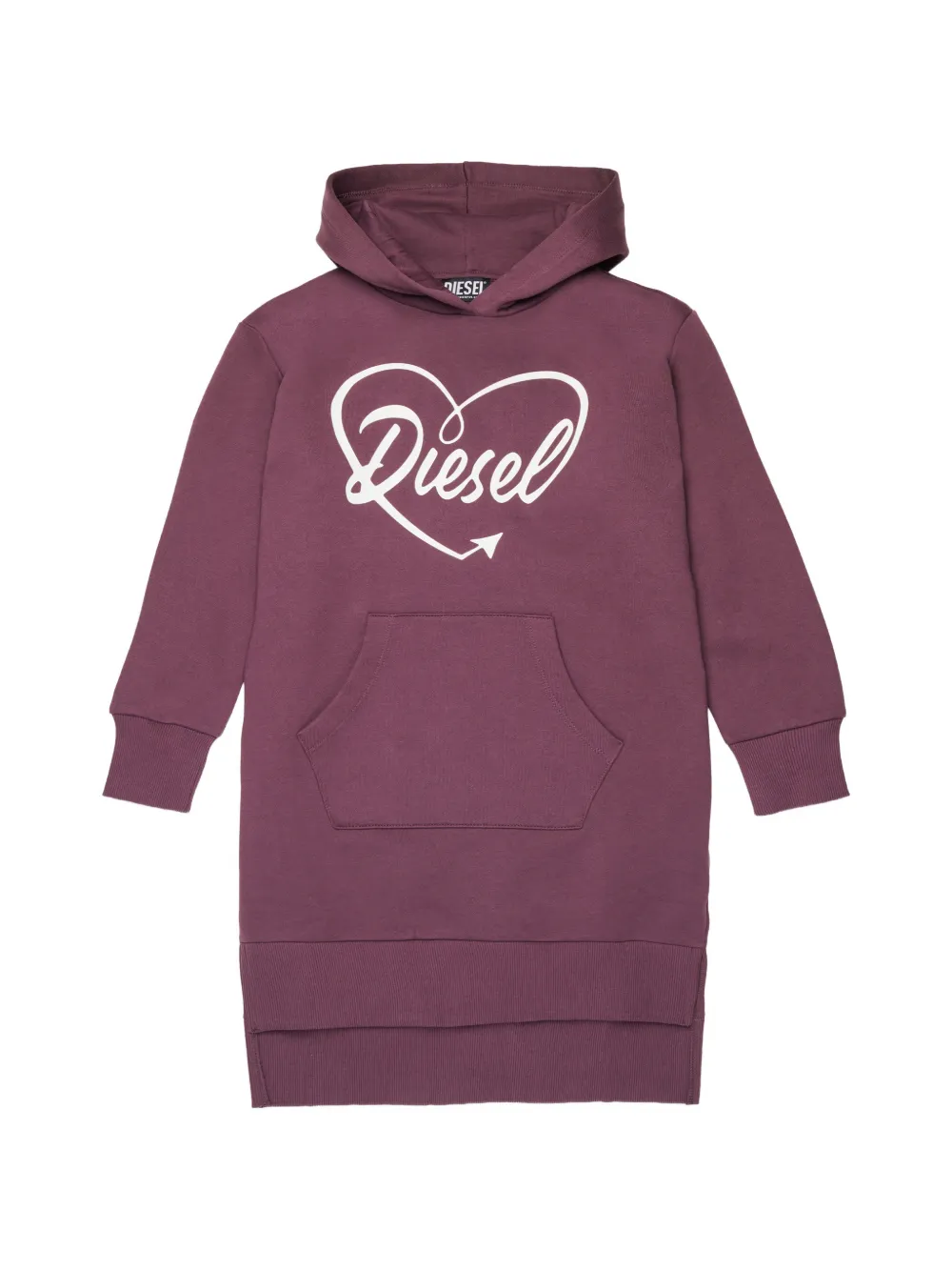 Diesel Kids logo-print hooded dress - Viola