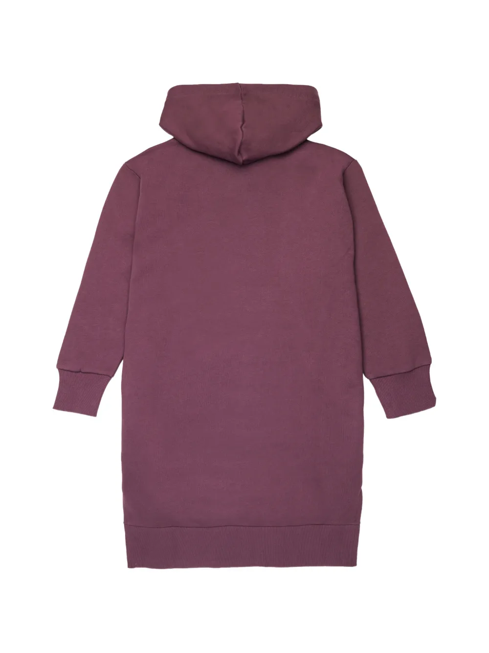 Diesel Kids Jurk met capuchon en logoprint Paars