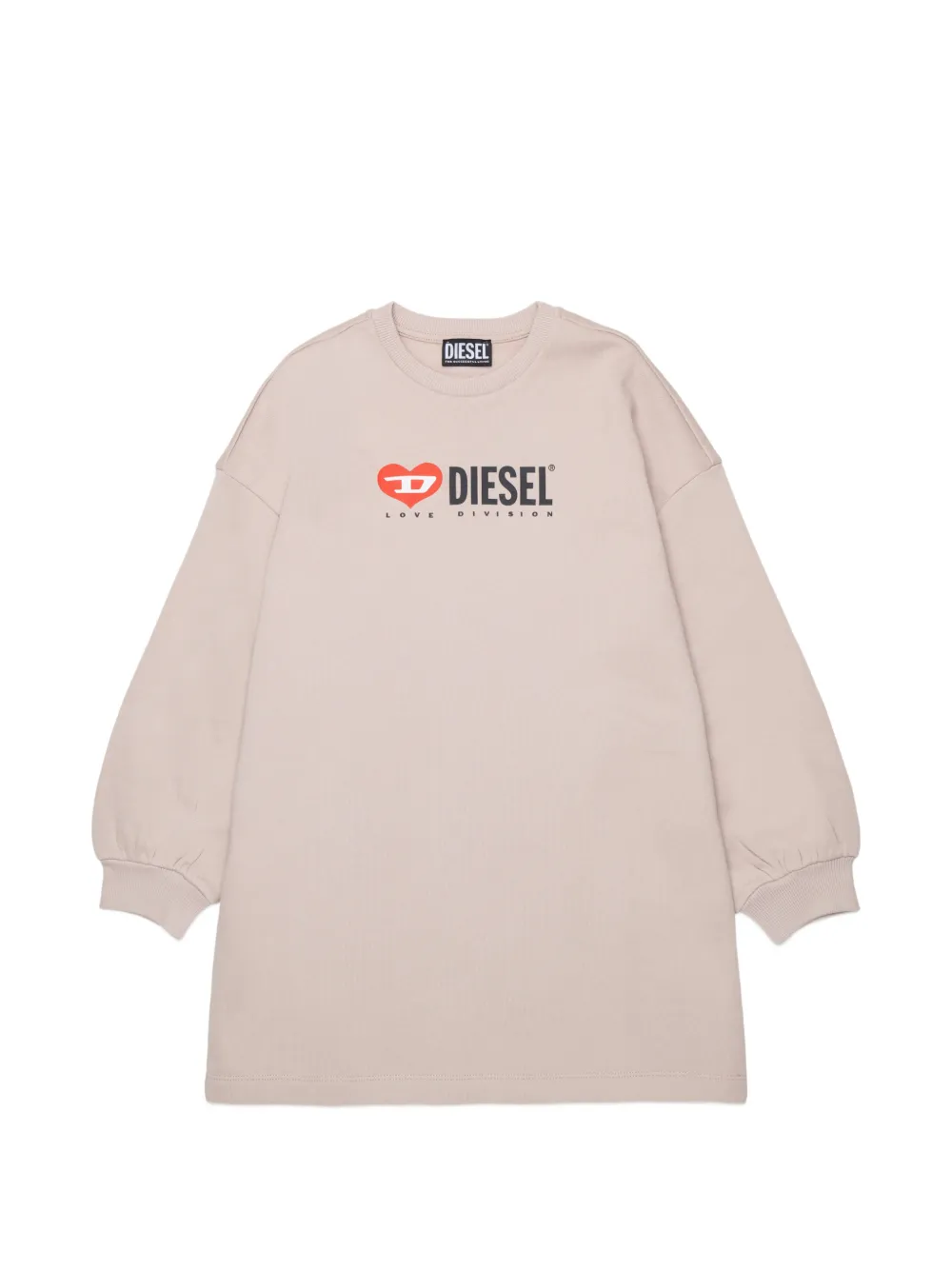Diesel Kids logo-print sweatshirt dress Beige