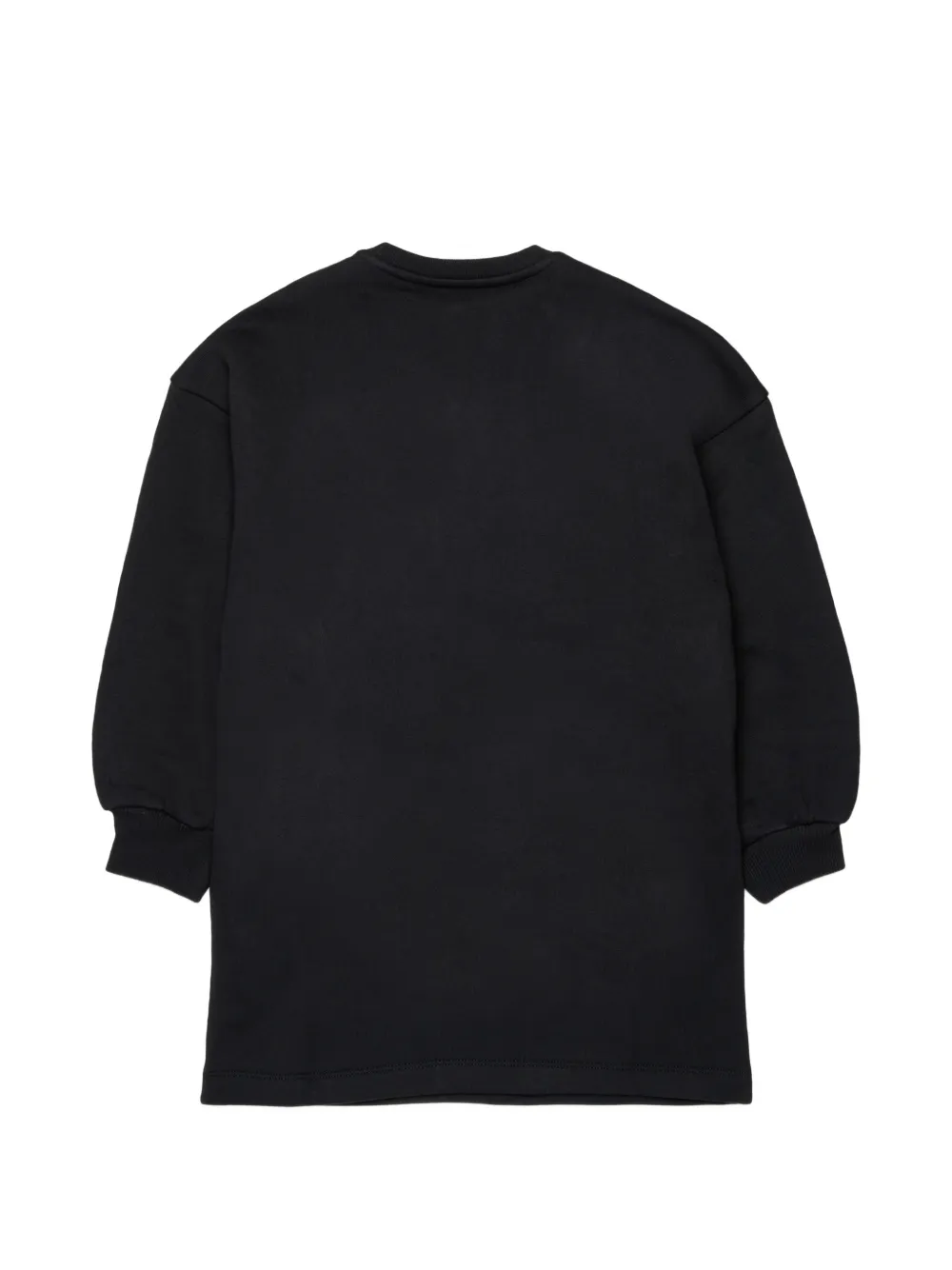 Diesel Kids Sweaterjurk met logoprint Zwart