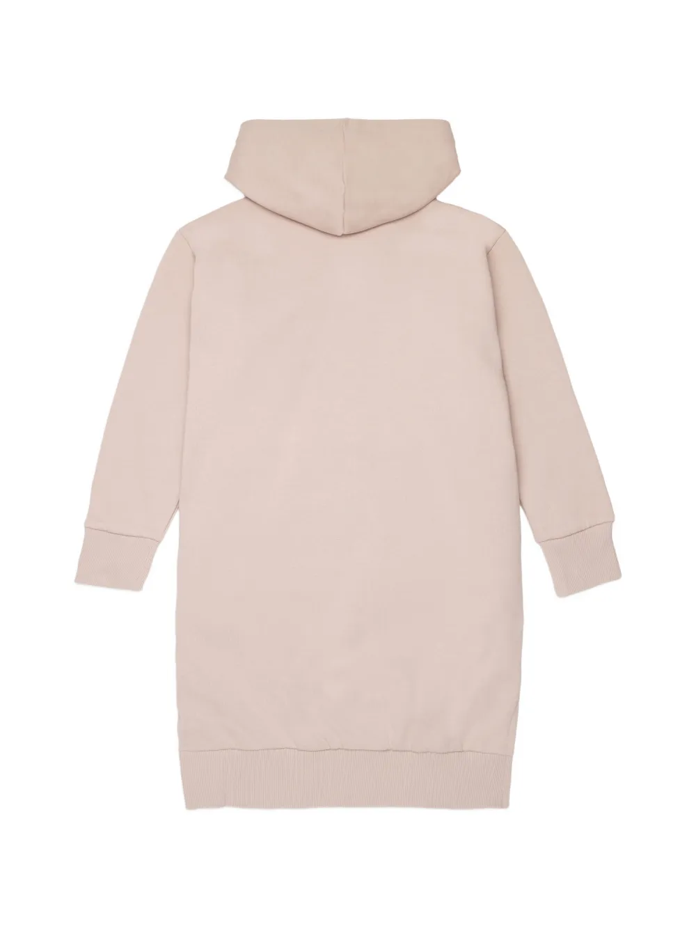 Diesel Kids Jurk met capuchon en logoprint Roze