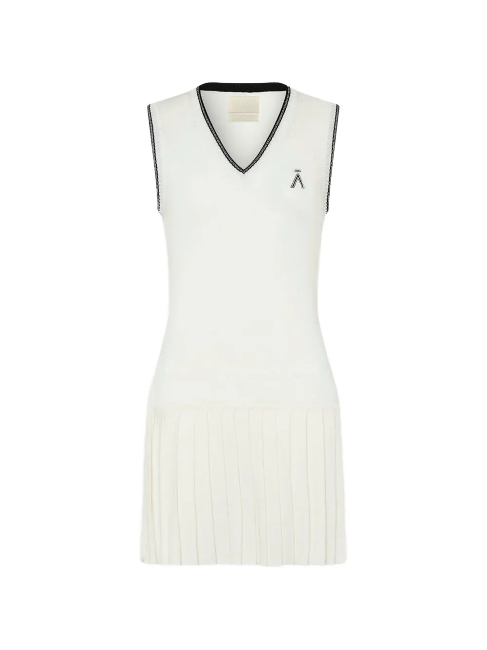 AMAN knitted pleated dress - Nude