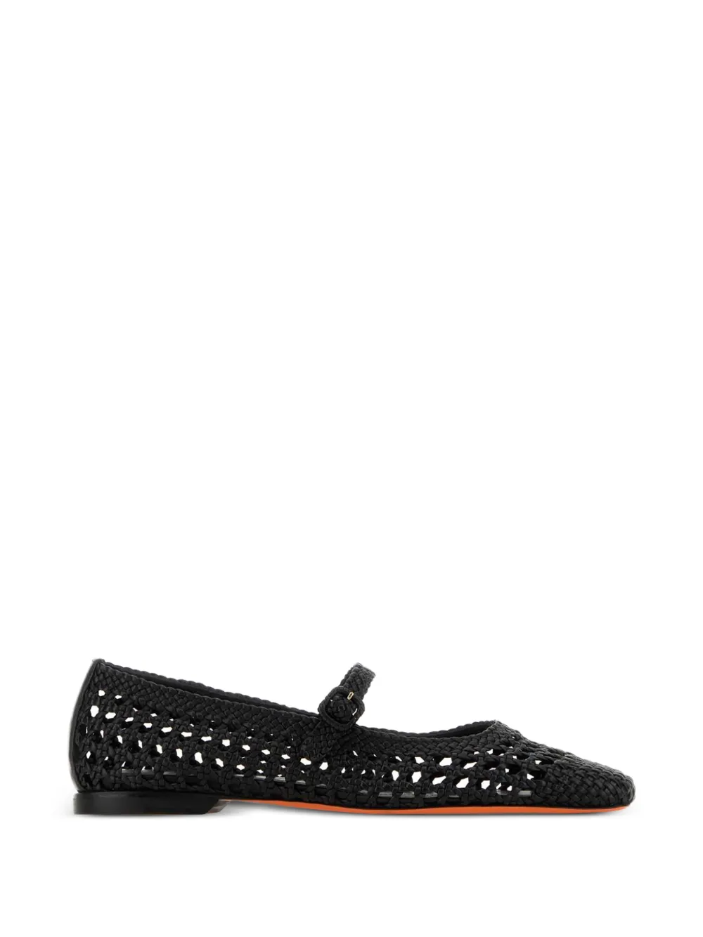 Santoni Luce woven ballet flats - Nero