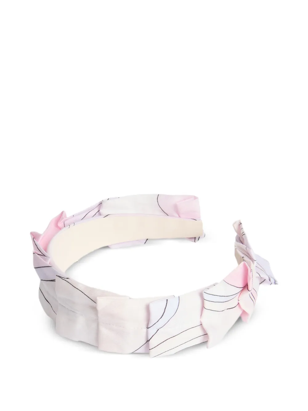  Pucci Junior Diadema Con Estampado Onde - Blanco 