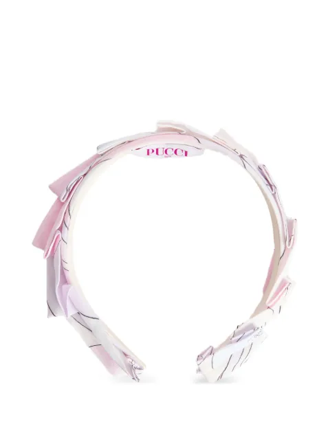 PUCCI Junior 온드 프린트 헤어밴드