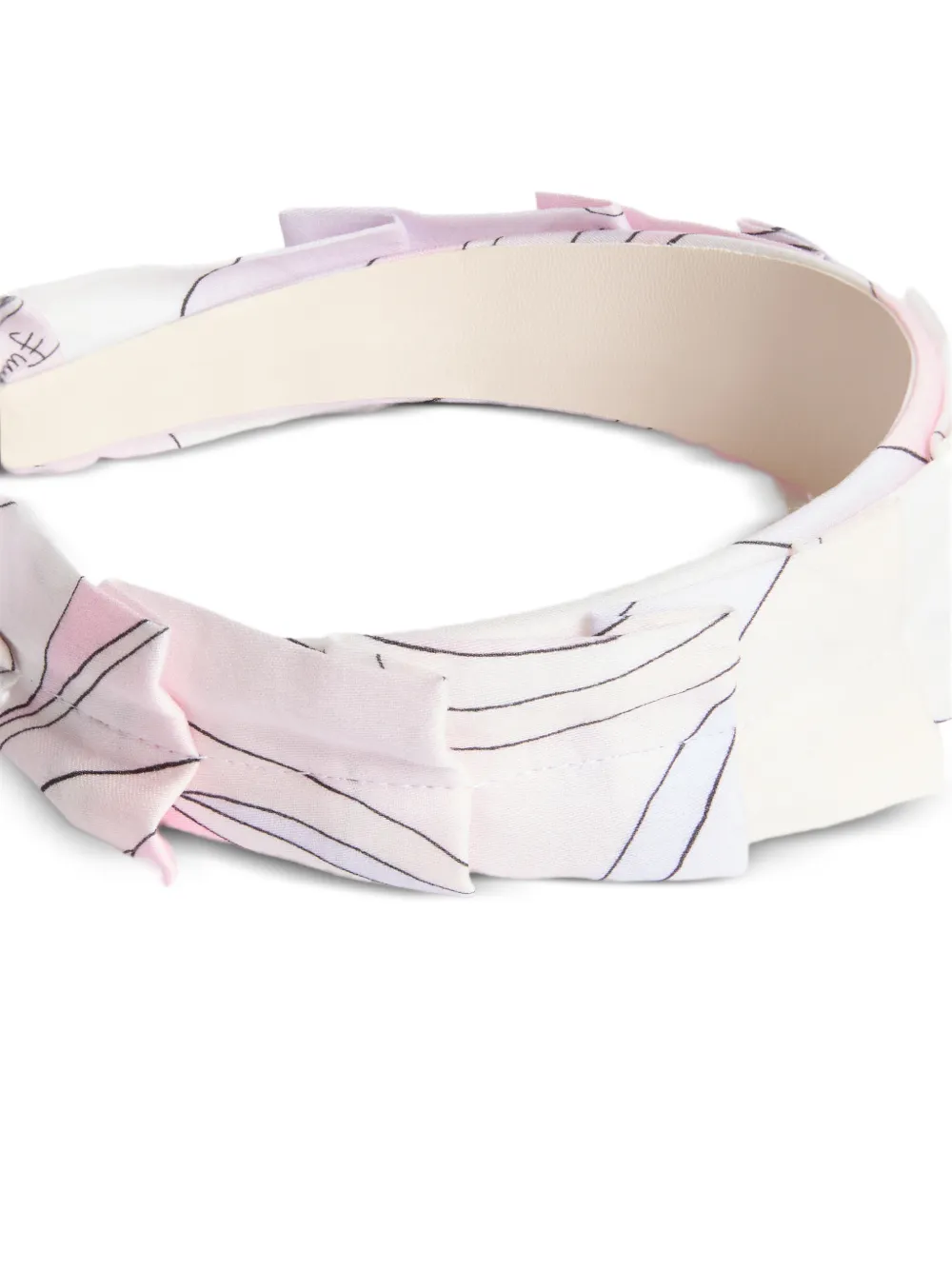  Pucci Junior Diadema Con Estampado Onde - Blanco 