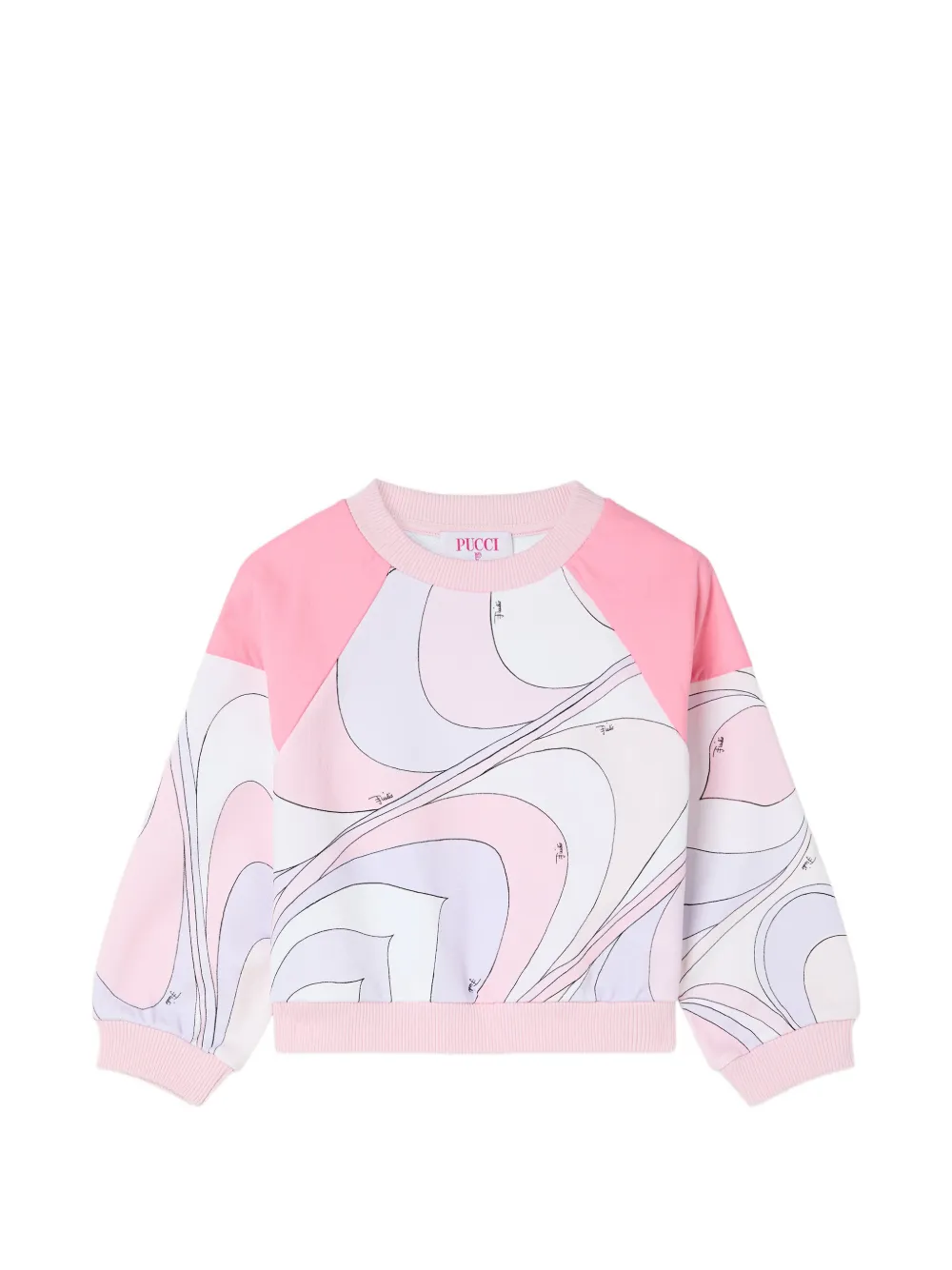 PUCCI Junior Onde-print sweatshirt - Rosa
