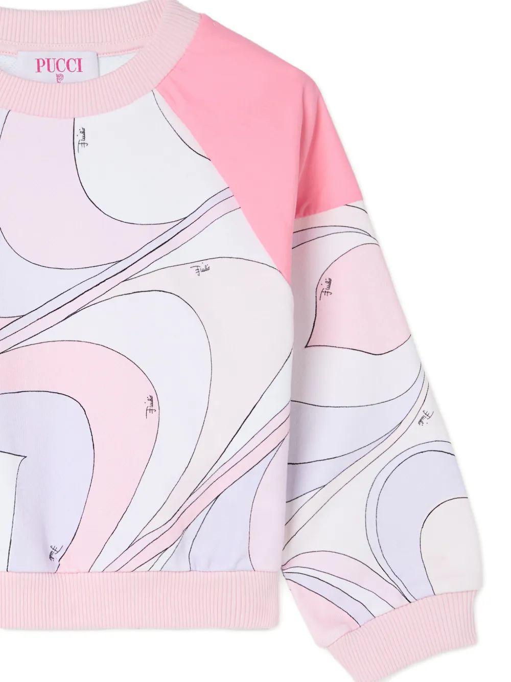 PUCCI Junior Sweater met print Roze