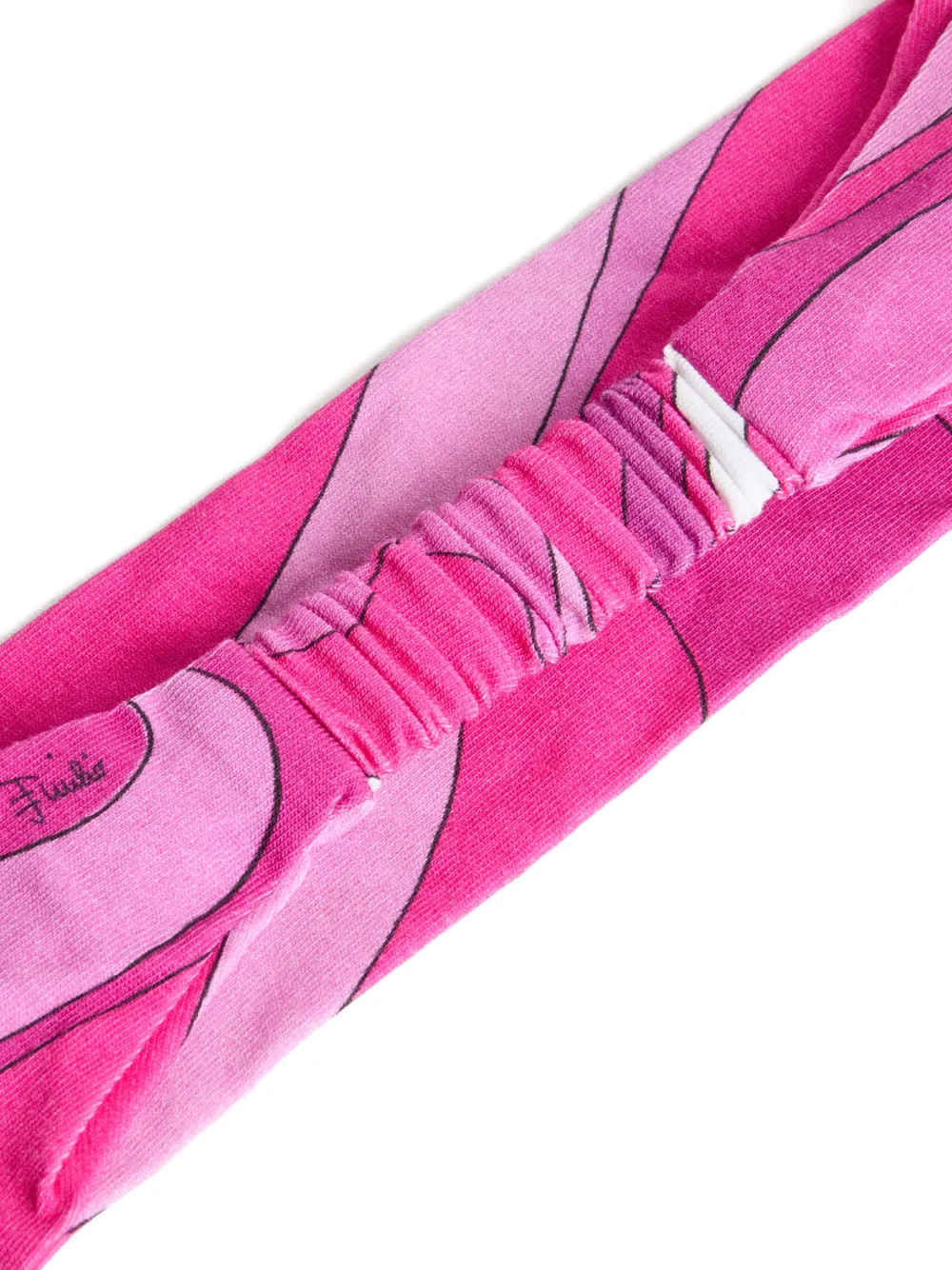 Pucci Junior Patterned Head Band In Pink