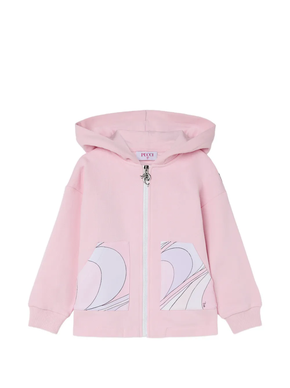 PUCCI Junior sweatshirt with printed details - Rosa