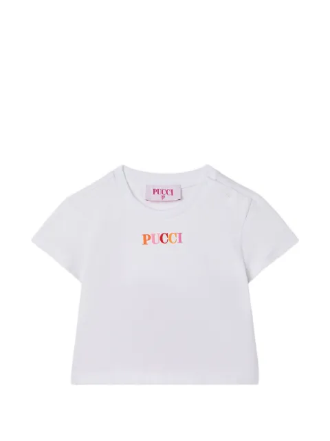 PUCCI Junior T-shirt with embroidered logo