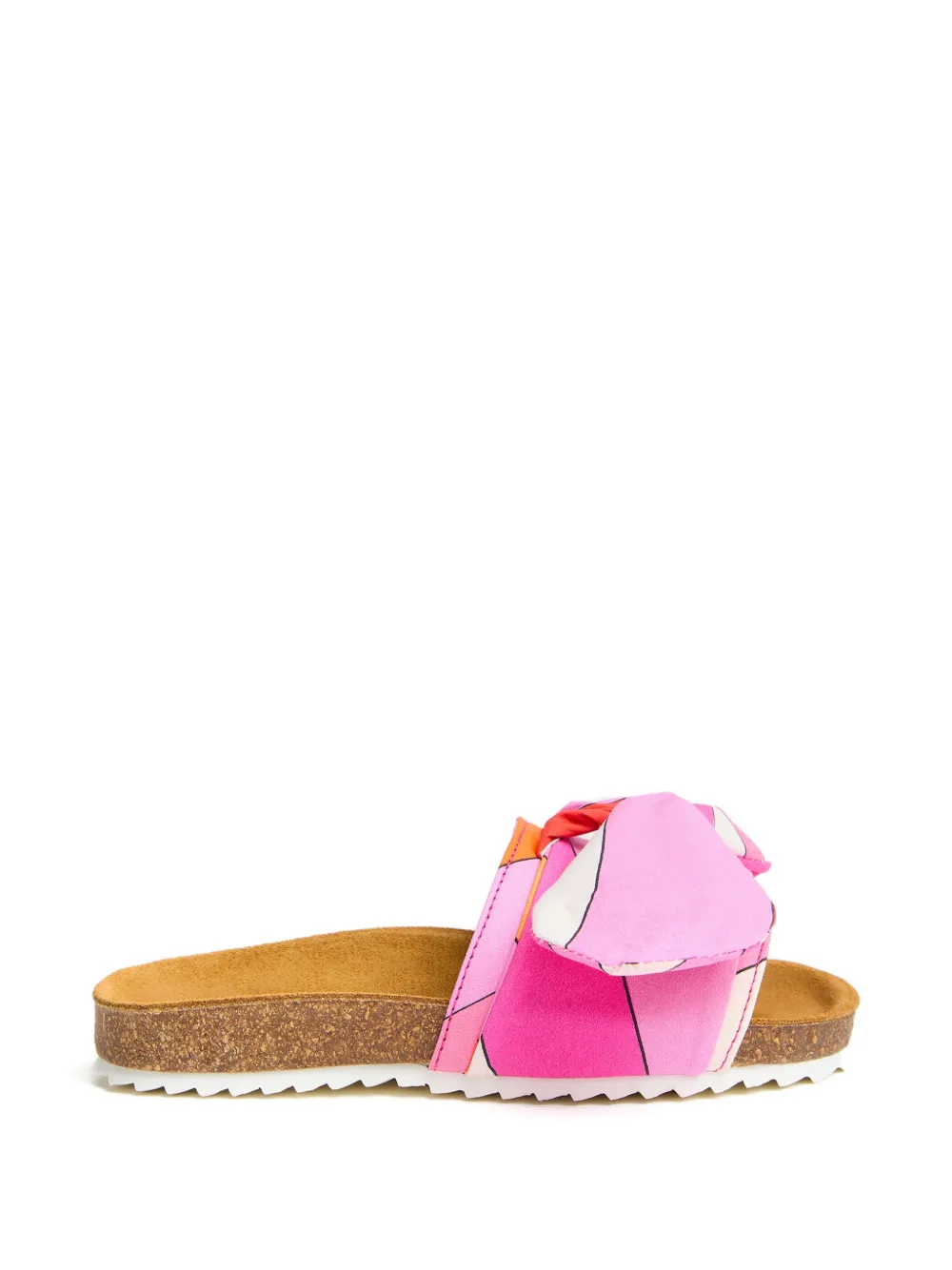 PUCCI Junior Iride print bow sandals - Rosa