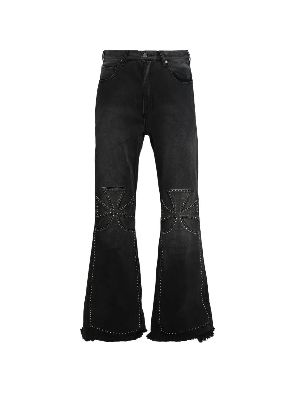 SEKRIT Chopper studded carpenter jeans - Nero
