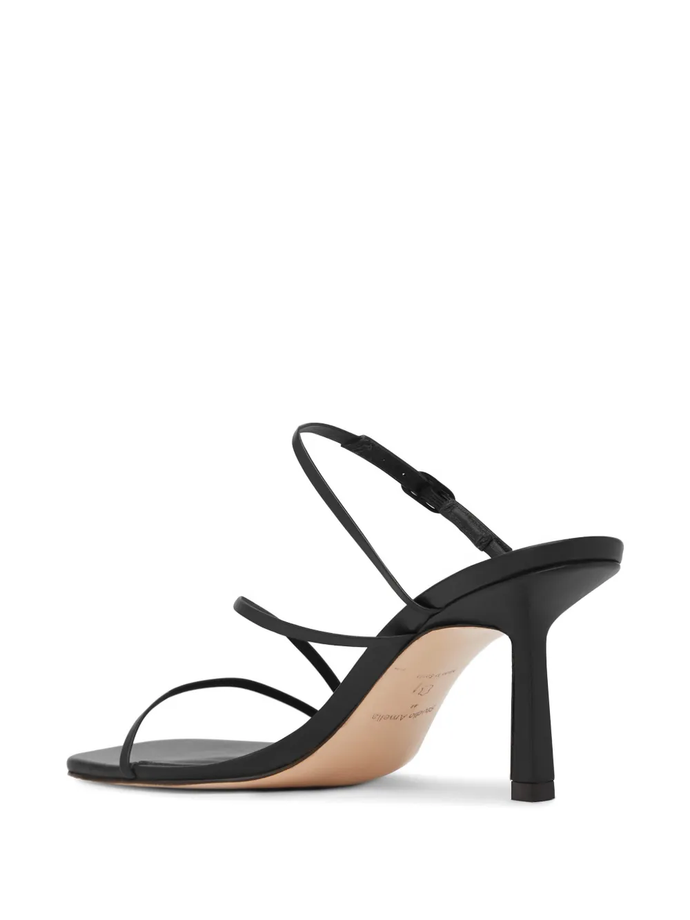 Studio Amelia Bias Wrap mules Zwart