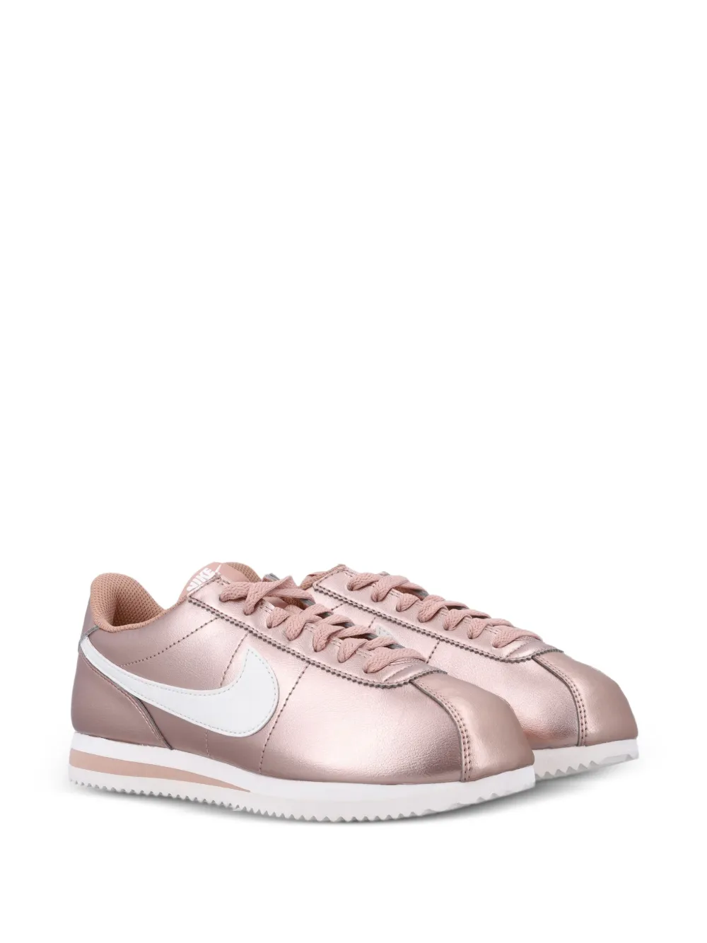 Nike Cortez metallic sneakers Roze