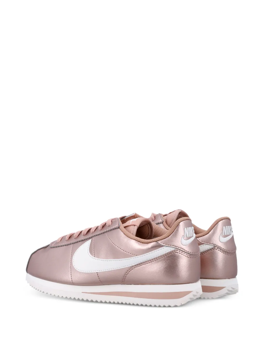 Nike Cortez metallic sneakers Roze