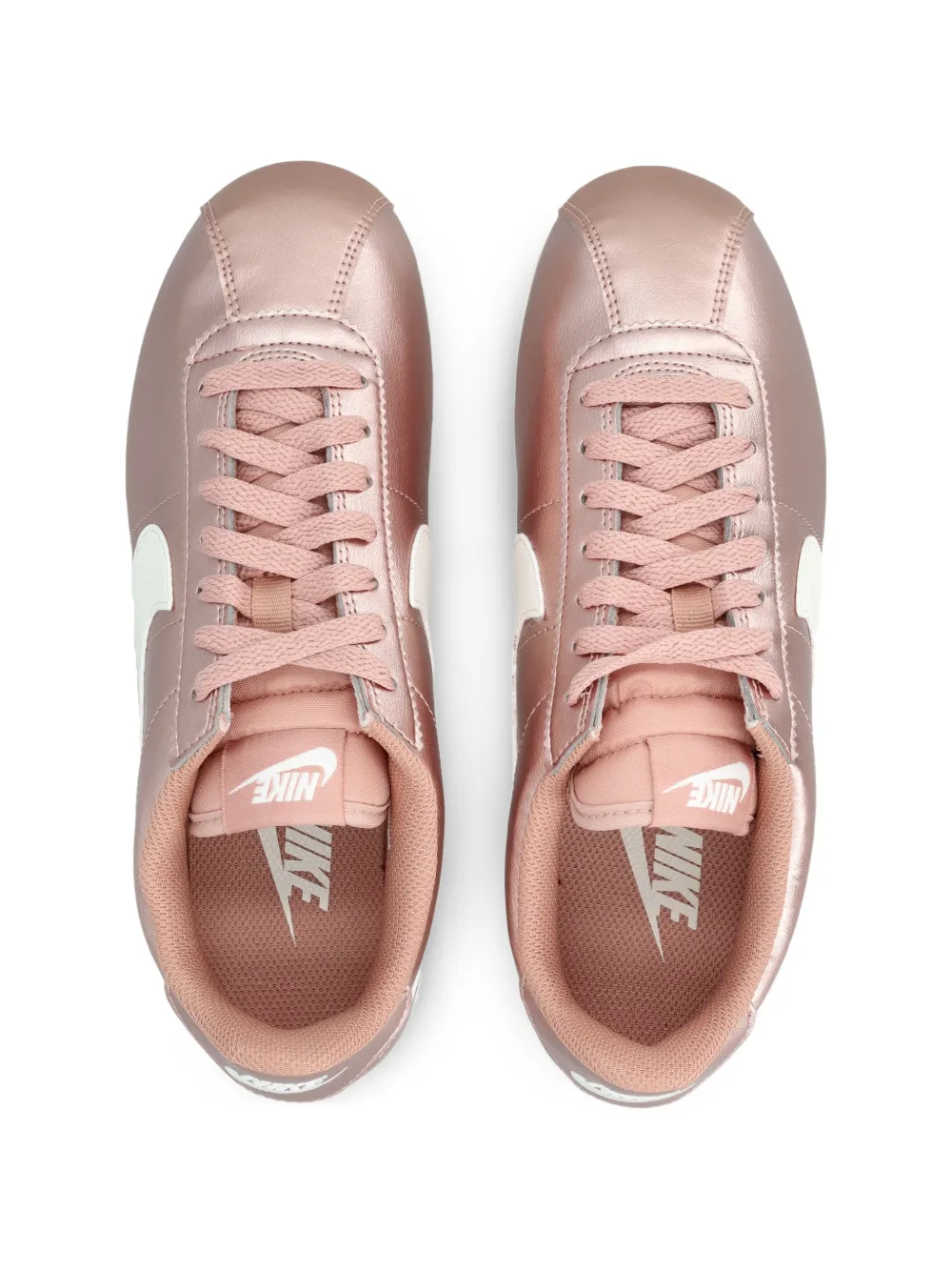 Nike Cortez metallic sneakers Roze