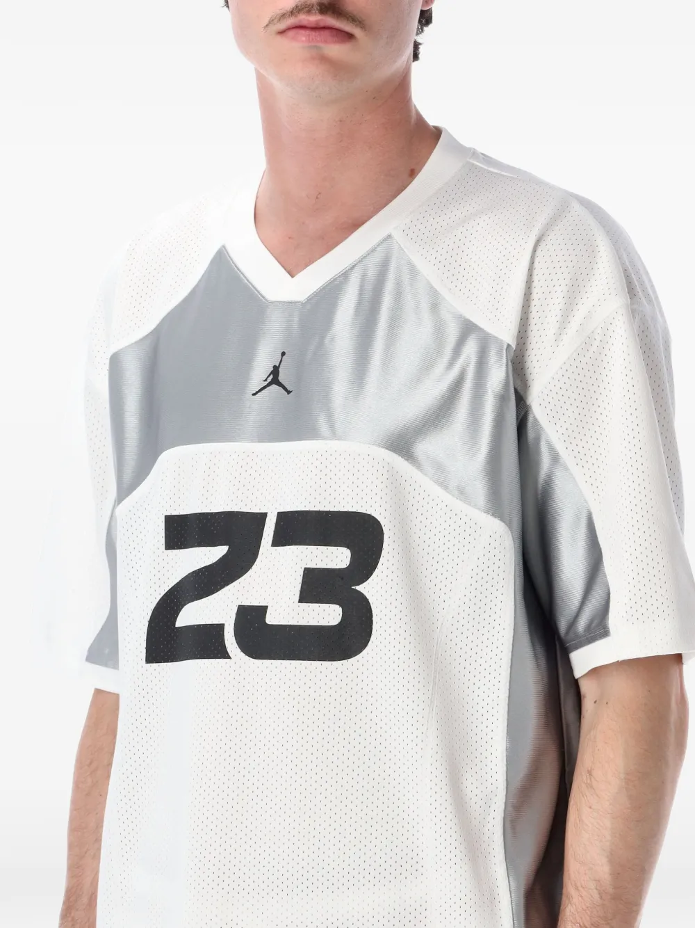 Jordan Flight T-shirt met mesh vlakken Wit